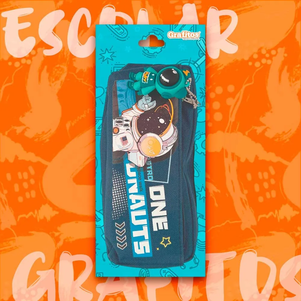 Cartuchera Astro One con Llavero Astronauta