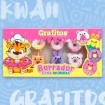 Set-Borradores-Grafitos-Kawaii-Dona-Animales