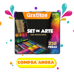 Set De Arte Grafitos De 258 Piezas