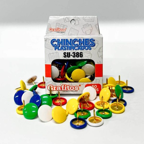 Chinches Plastificados Grafitos x50