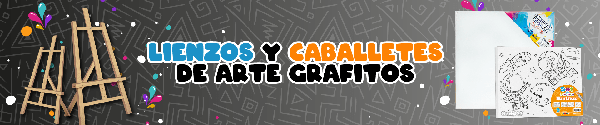 Lienzos y Caballetes De Arte Grafitos