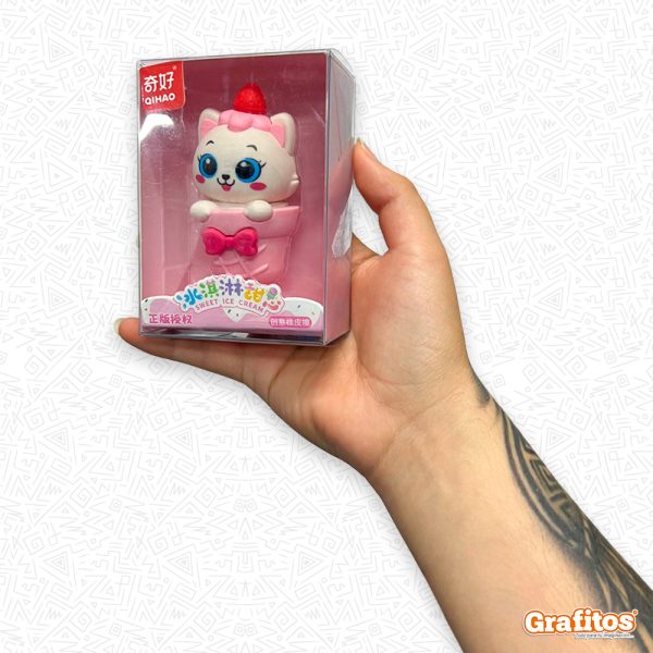 Borrador de Gatico Helado Kawaii