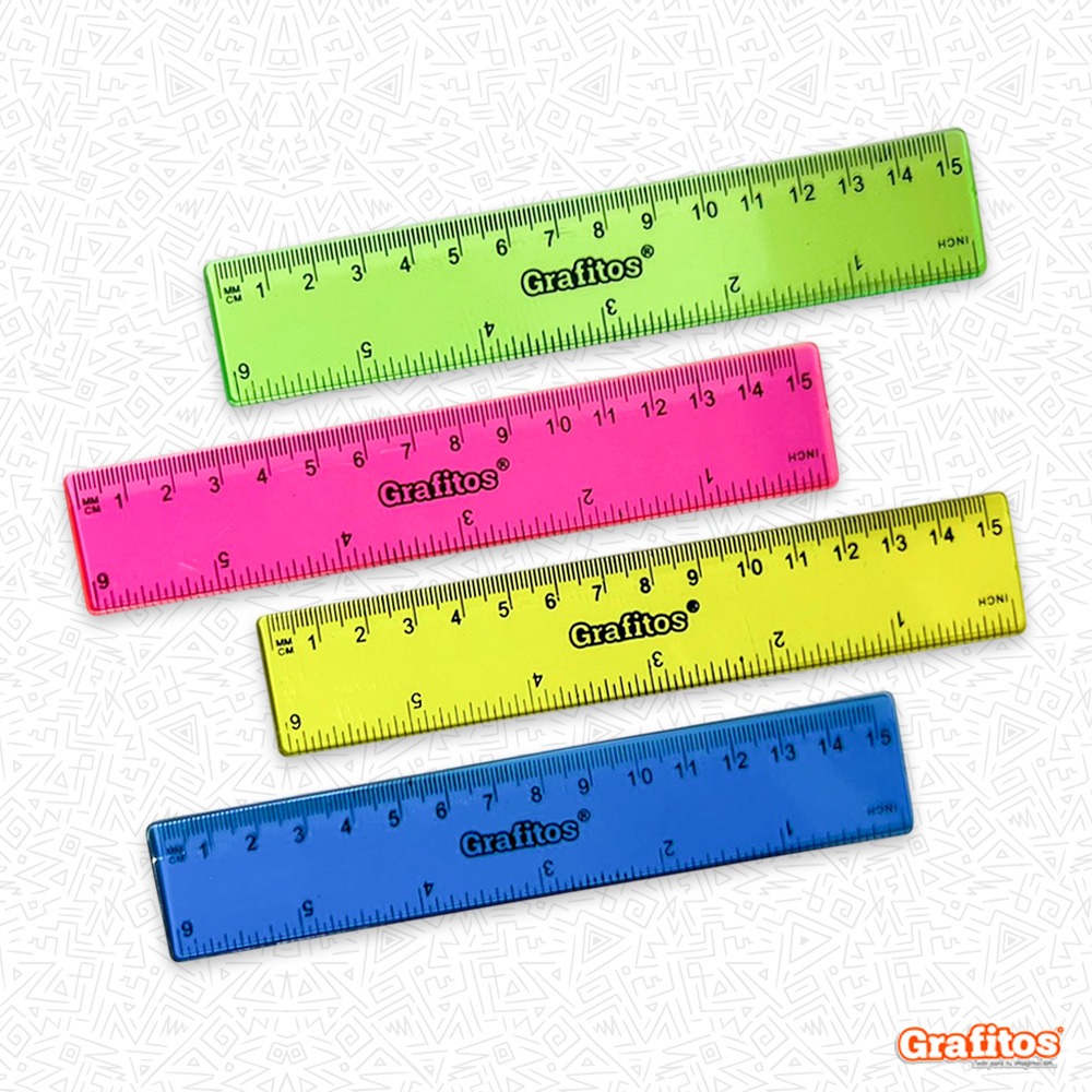 Regla de Colores 15cm SU-407R