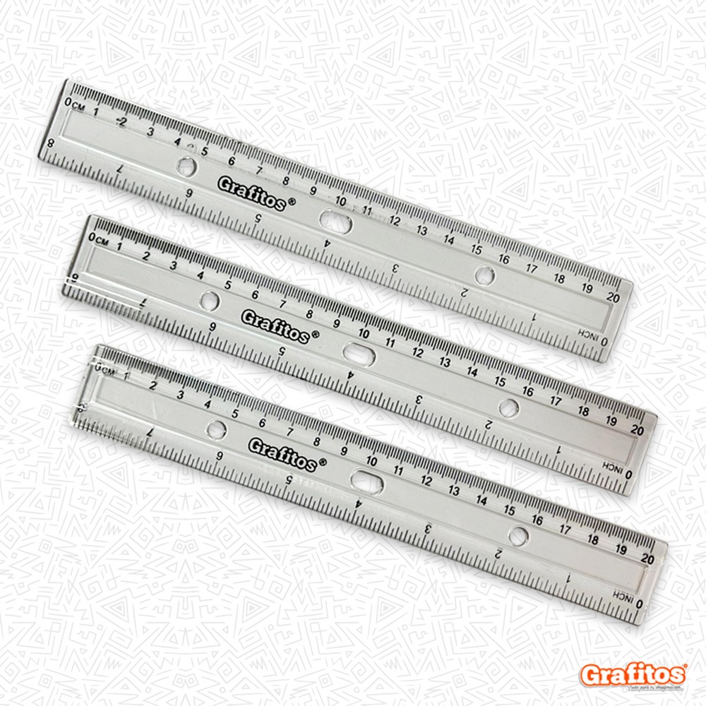 Regla Transparente 20cm SU-409R