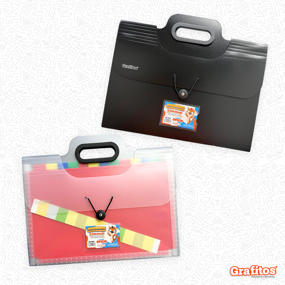 Archivador 13 Bolsillos 1/2 Carta
