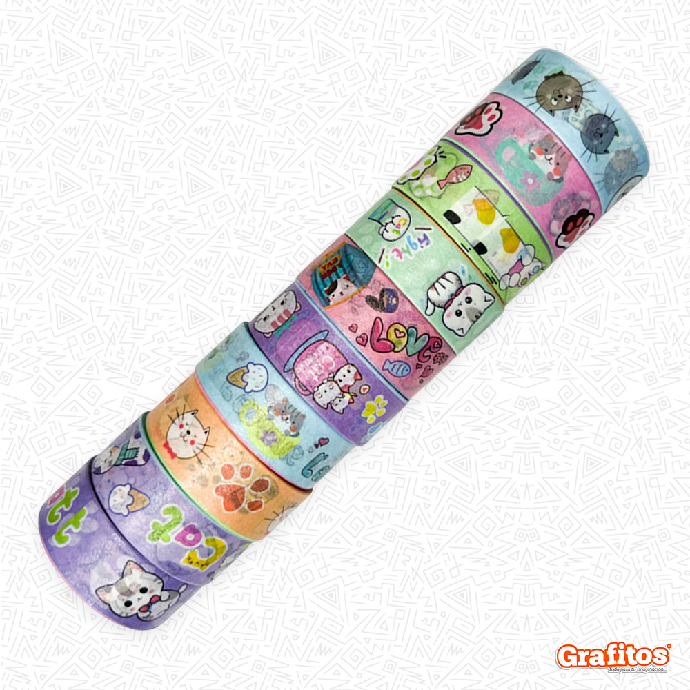 Cinta Decorativa de Papel x10 Und