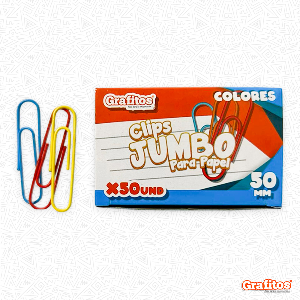 Clips Jumbo de Colores