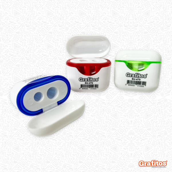 Sacapuntas Escolar Airpods con Deposito