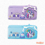 Cartuchera 2 Cierres Unicornio Pastel