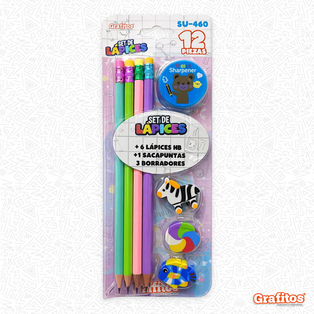 Set de Lápices Escolares x12 Piezas