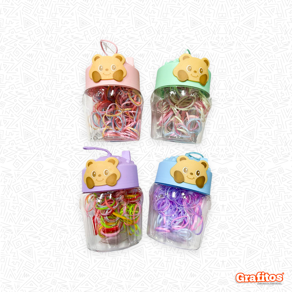 Tarro de Ligas para Cabello