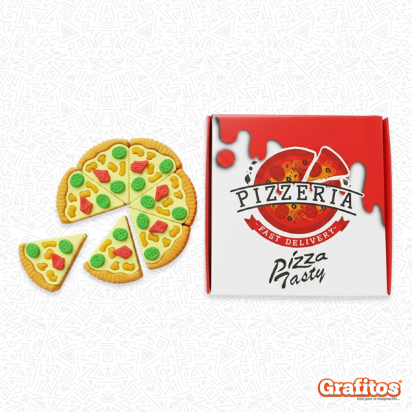 Borrador Kawaii de Pizza