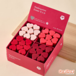 Caja Borrador Kawaii de Barra Corazón