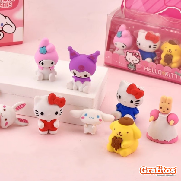 Set de Borradores Adorables x4