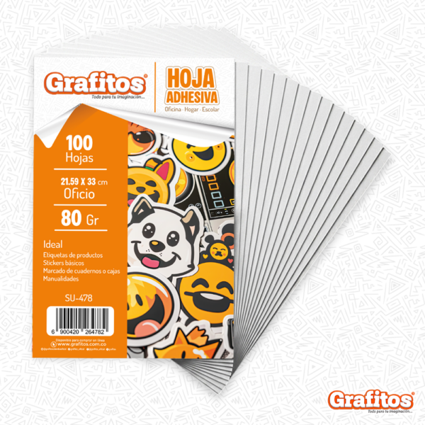 Hoja Oficio Adhesiva Paq x100 Und