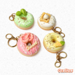 Llavero Esponjoso de Donas Kawaii