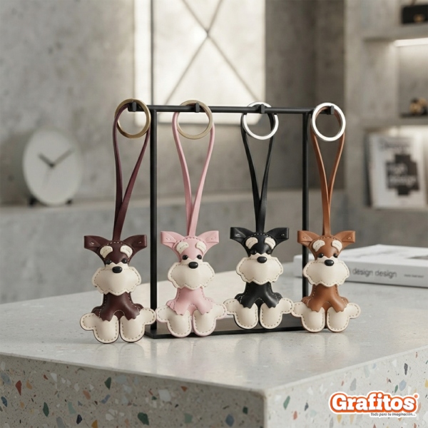 Llaveros de Perritos Kawaii como se ve