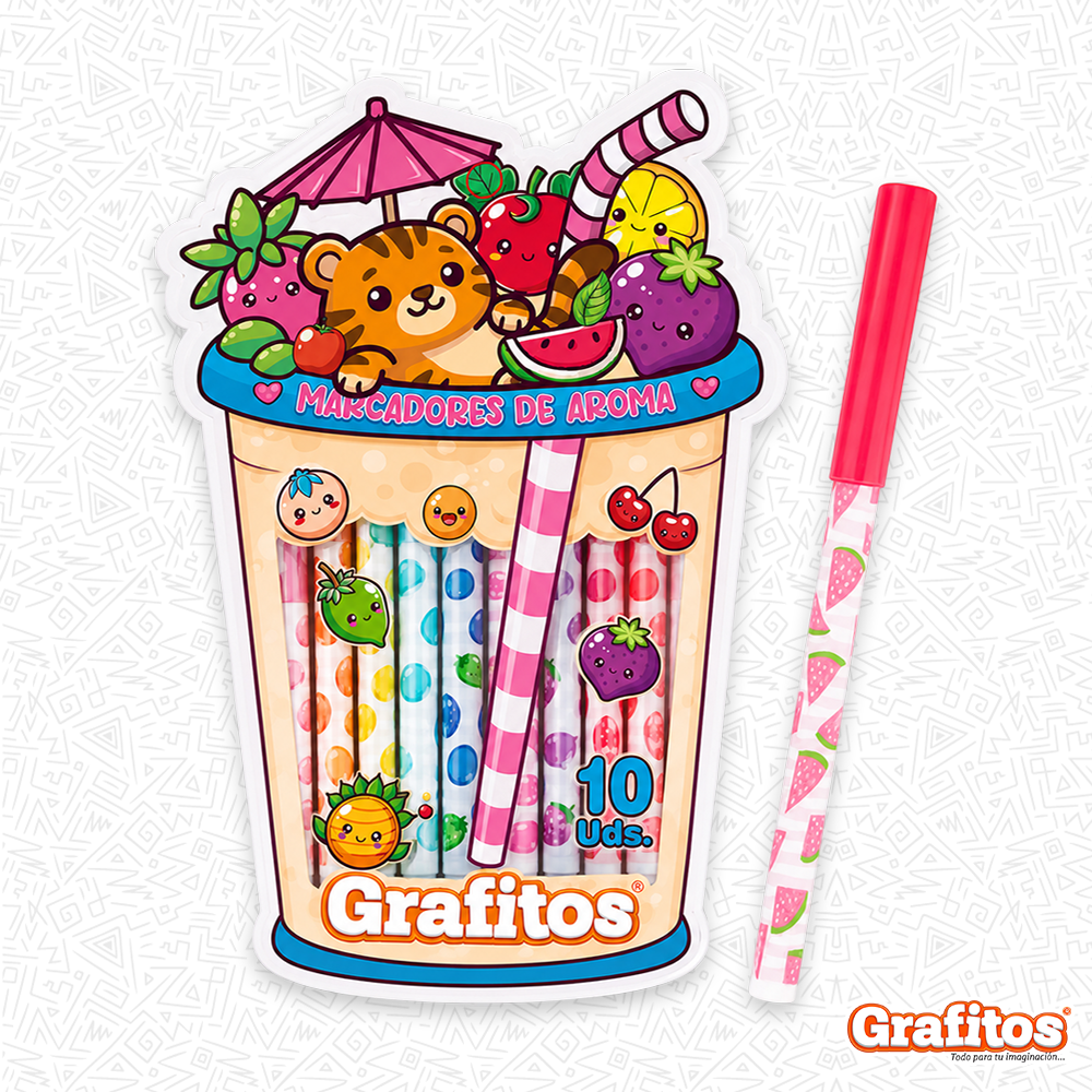 Marcadores Grafitos de Fruticas x10 Und