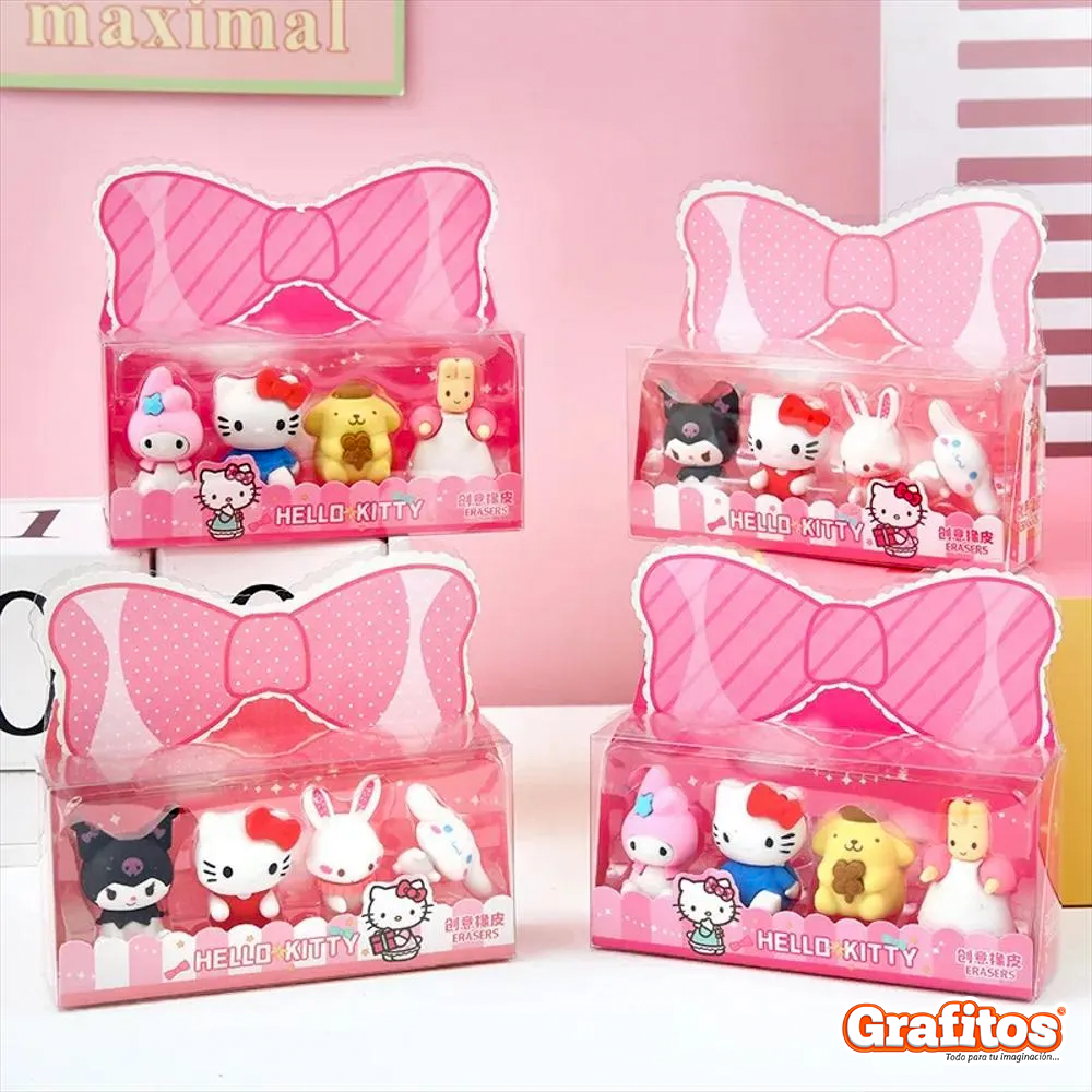 Set de Borradores Adorables x4