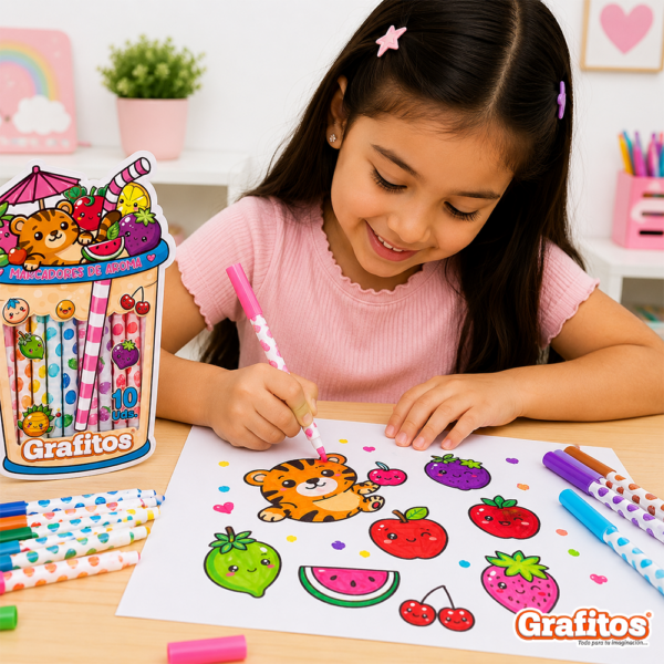 Marcadores Grafitos de Fruticas x10 Und