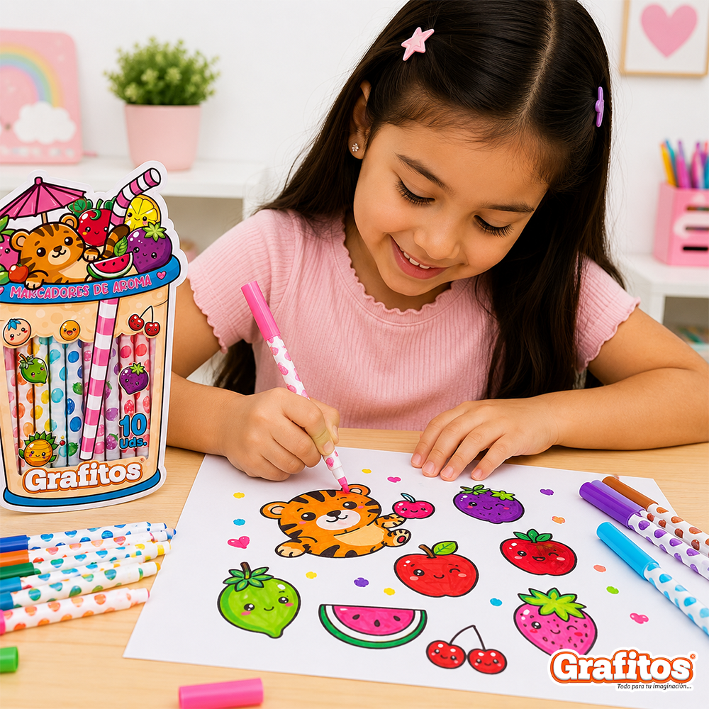 Marcadores Grafitos de Fruticas x10 Und