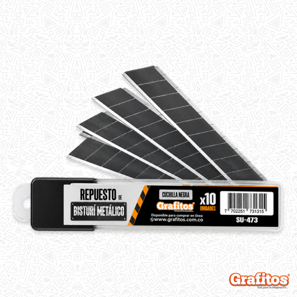 Repuestos de Cuchilla Negra x10 Und