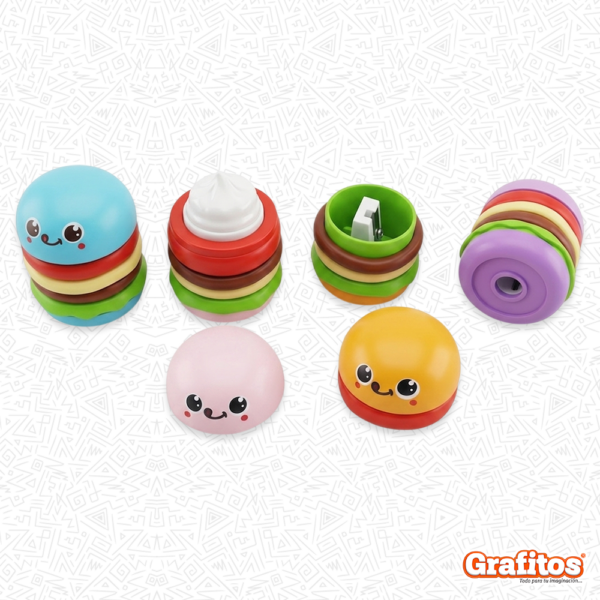 Sacapuntas Hamburguesa Kawaii