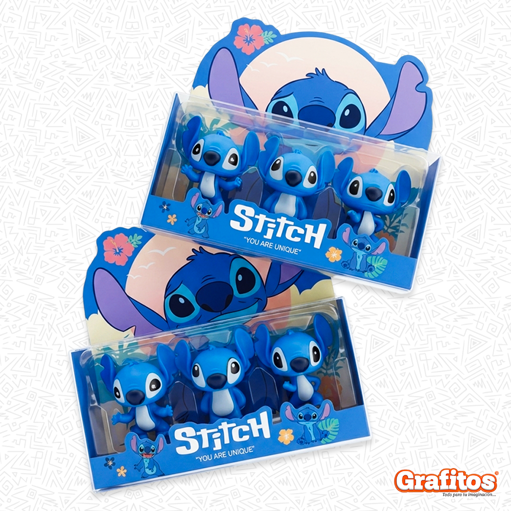 Set de Borradores Kawaii Stitch