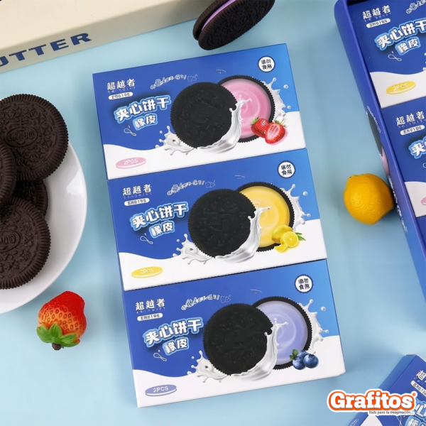 cajas del Borrador de Galletas Kawaii x2