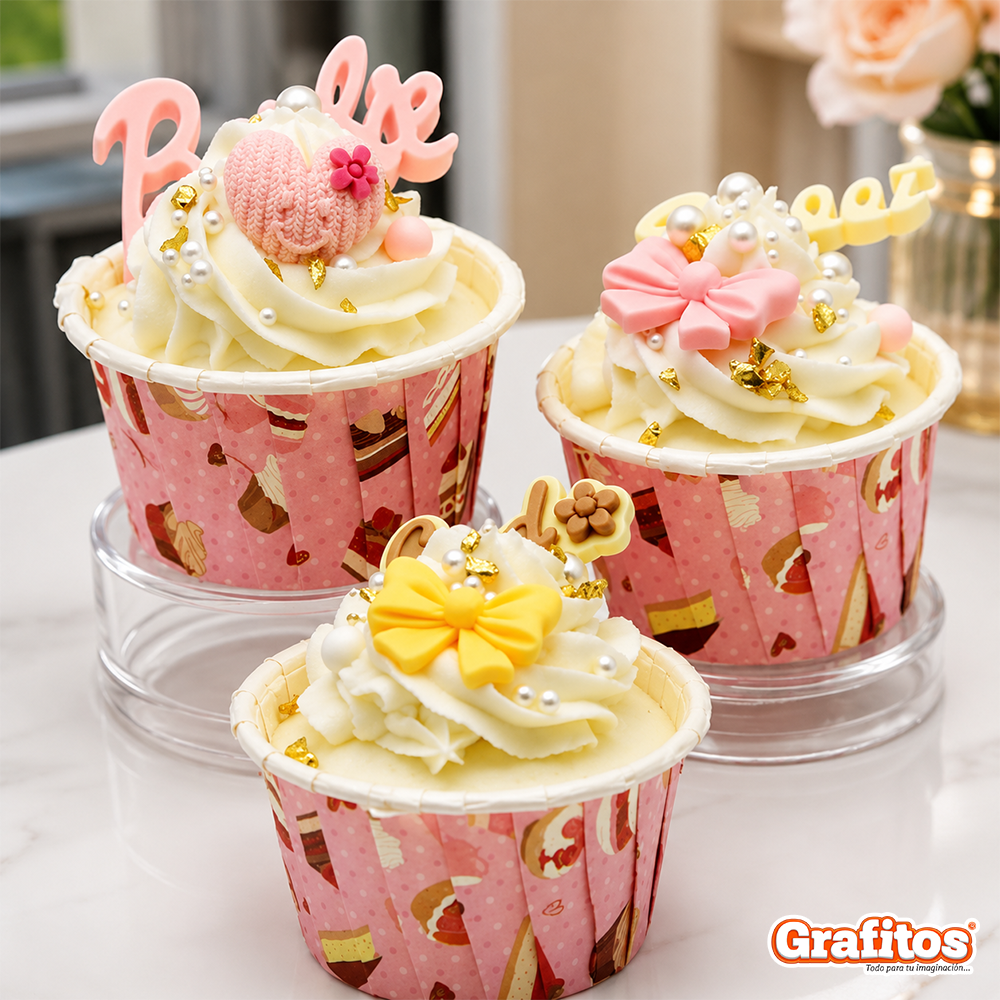 Llavero Esponjoso Cupcake Kawaii