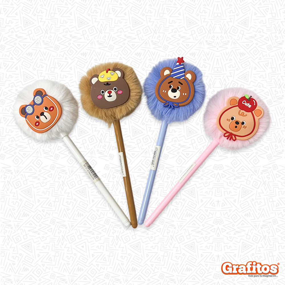 Bolígrafo Peluche Ositos Kawaii