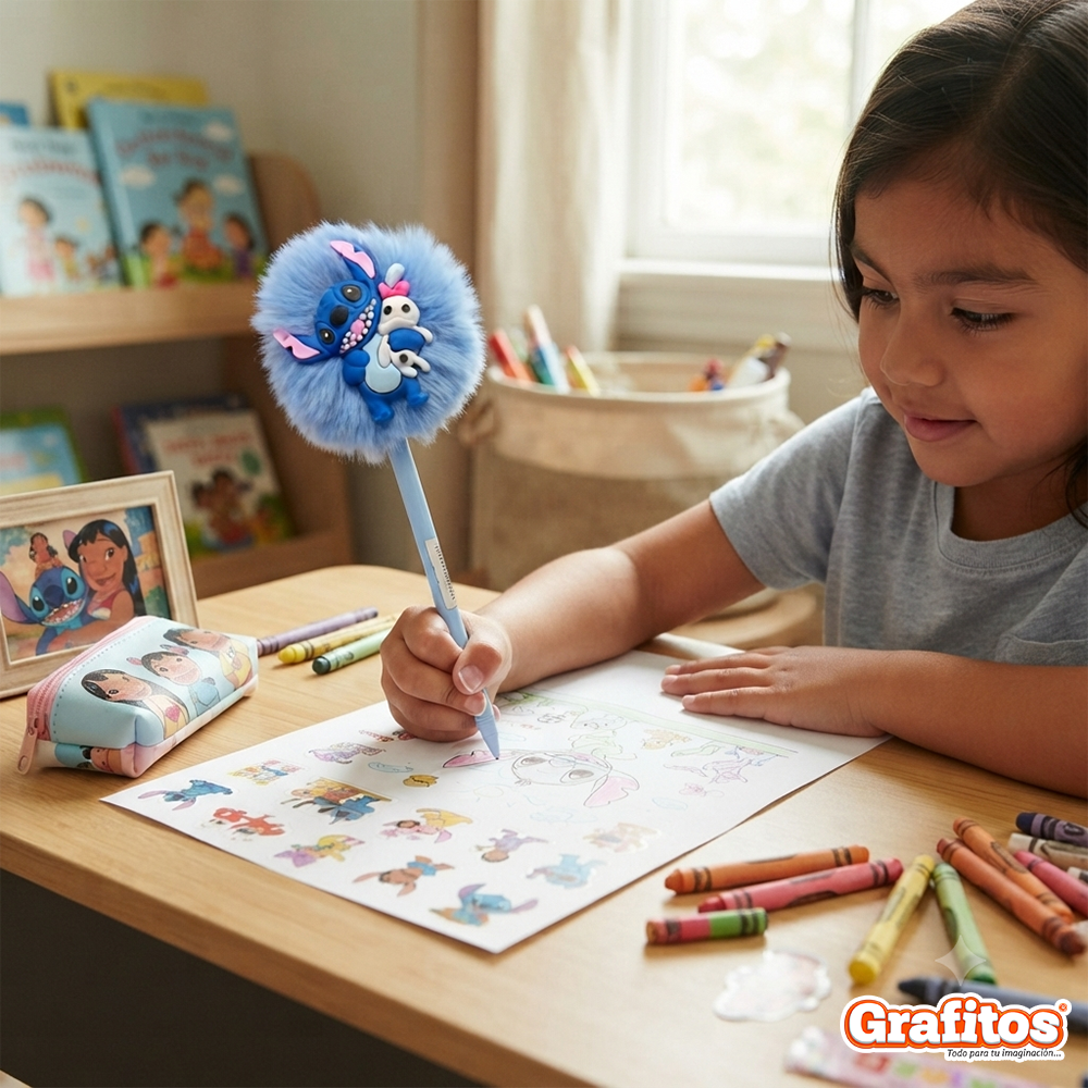 Bolígrafo Gel Peluche Stitch